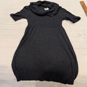 Sophie Max Charcoal Cowl Neck Midi Dress